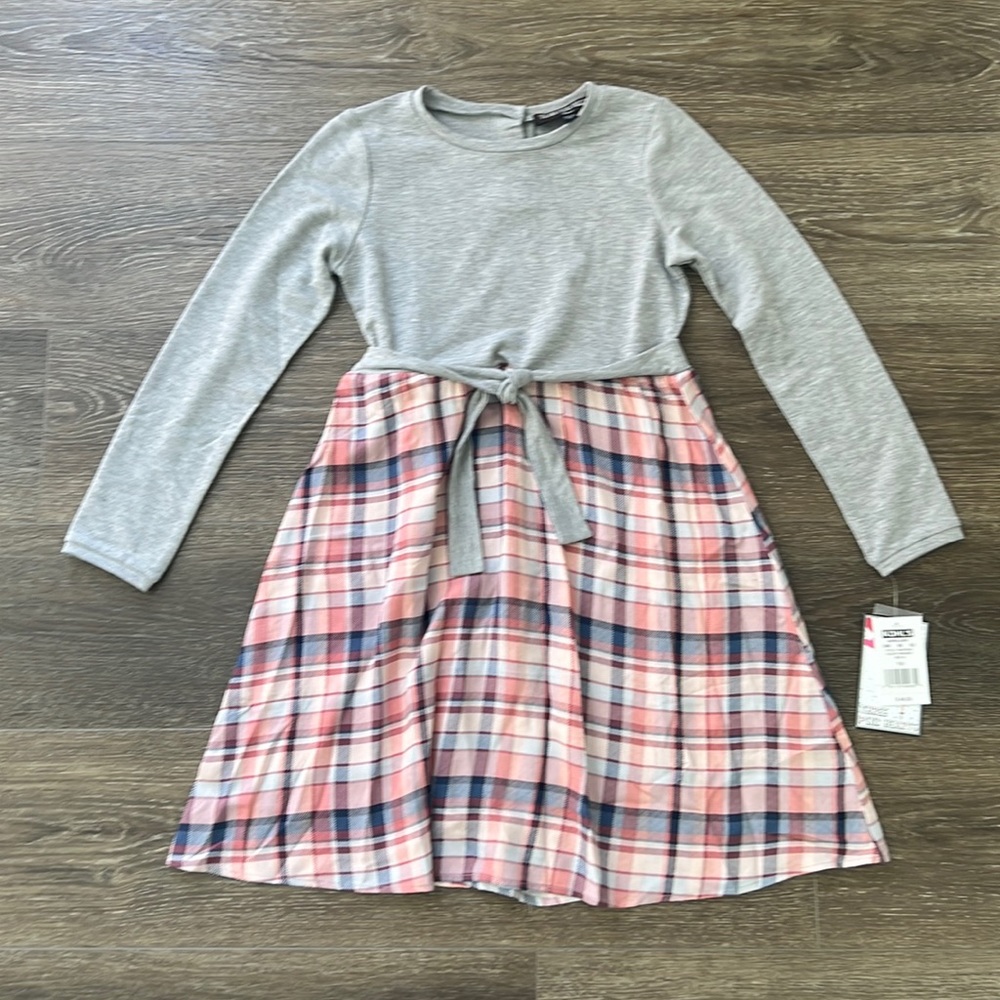 Three Pink Hearts Long Sleeve Dress